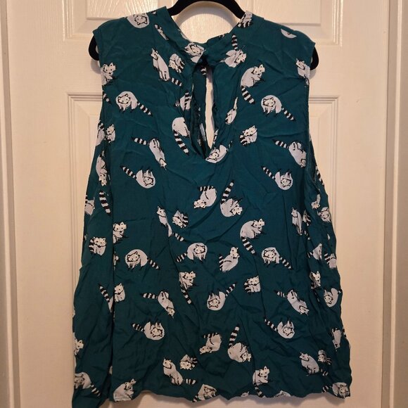 Modcloth - Racoon Blouse - Picture 1 of 3